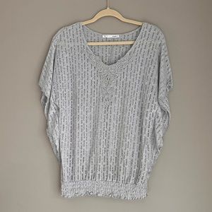 ‼️BOGO SALE‼️ Studio Y Dolman Kimono Scrunched Bottom Chest Detail Blouse